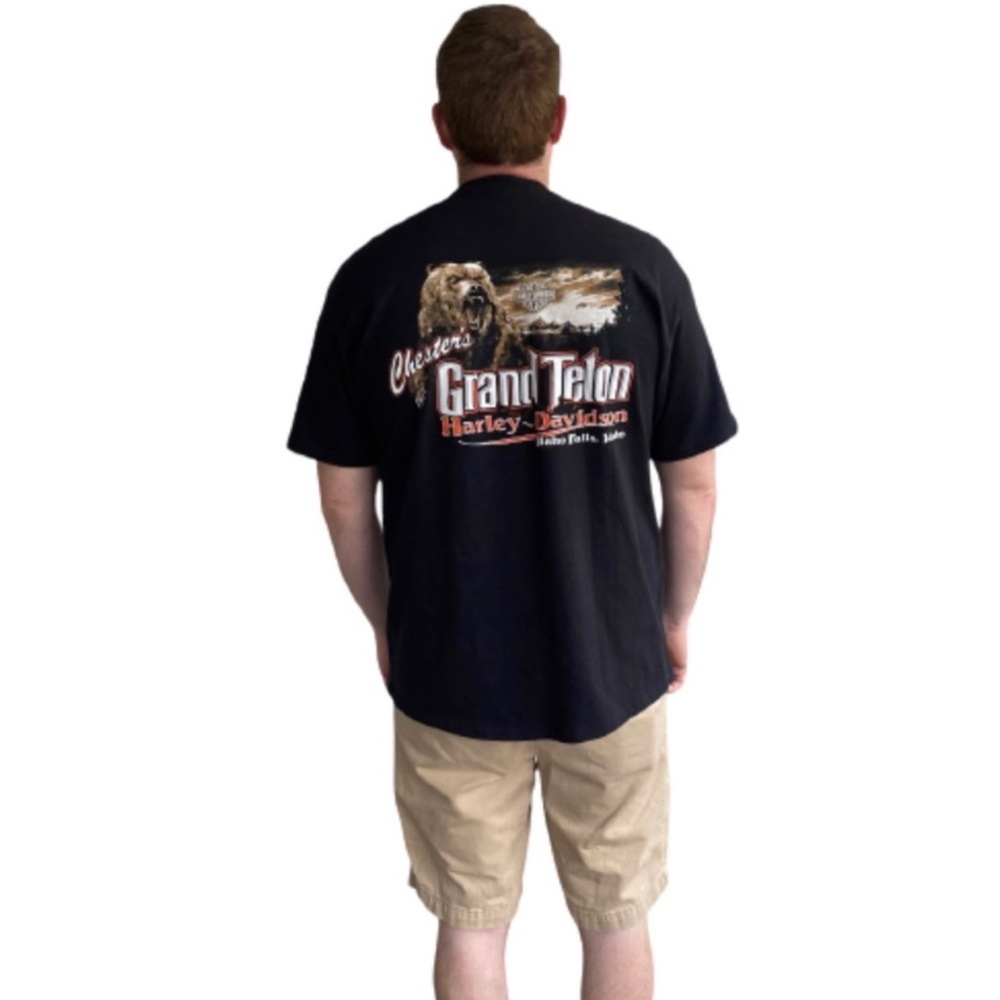 Harley Davidson graphic men’s t shirt new with sticker size XL - Picture 2 of 5